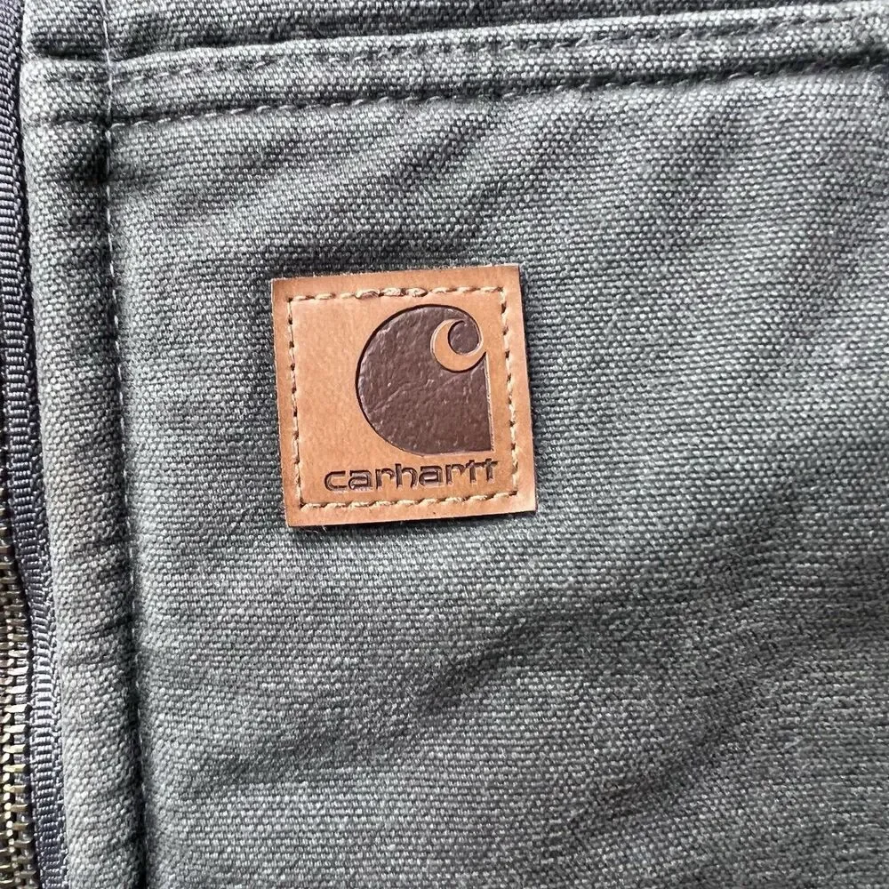 Carhartt V26 GVL Sandstone Duck Sherpa Lined Work Vest Men's XL Regular - Picture 6 of 13